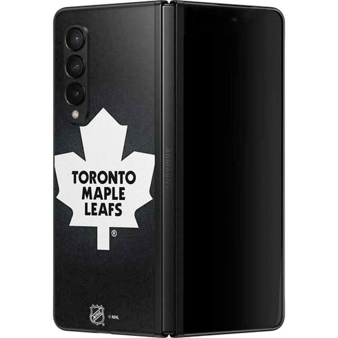 NHL Toronto Maple Leafs Black Background Galaxy Z Fold3 5G Skin