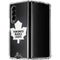NHL Toronto Maple Leafs Black Background Galaxy Z Fold4 5G Clear Case