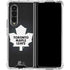 NHL Toronto Maple Leafs Black Background Galaxy Z Fold4 5G Clear Case