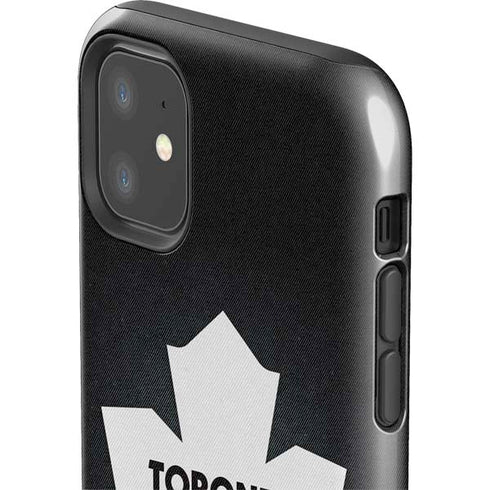 NHL Toronto Maple Leafs Black Background iPhone 11 Impact Case