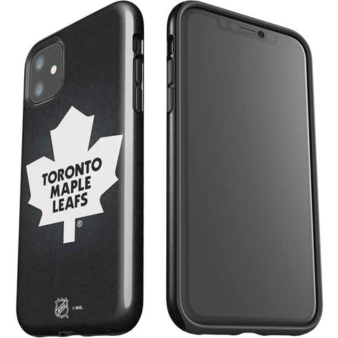NHL Toronto Maple Leafs Black Background iPhone 11 Impact Case