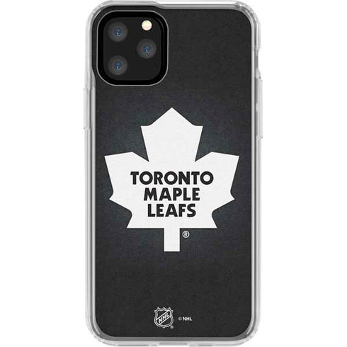 NHL Toronto Maple Leafs Black Background iPhone 11 Pro Clear Case