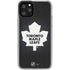 NHL Toronto Maple Leafs Black Background iPhone 11 Pro Clear Case