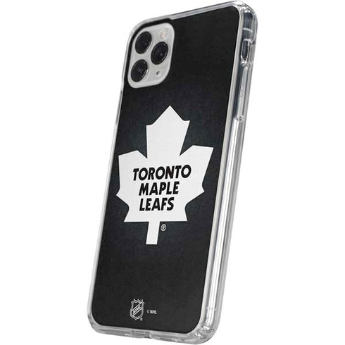 NHL Toronto Maple Leafs Black Background iPhone 11 Pro Clear Case
