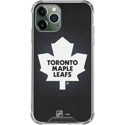 NHL Toronto Maple Leafs Black Background iPhone 11 Pro Max Clear Case