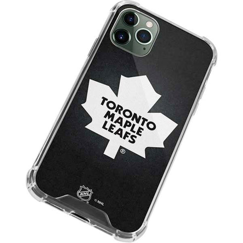 NHL Toronto Maple Leafs Black Background iPhone 11 Pro Max Clear Case