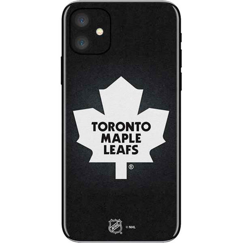 NHL Toronto Maple Leafs Black Background iPhone 11 Skin