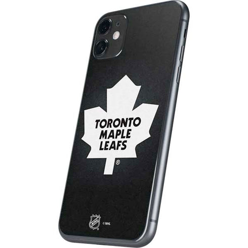 NHL Toronto Maple Leafs Black Background iPhone 11 Skin