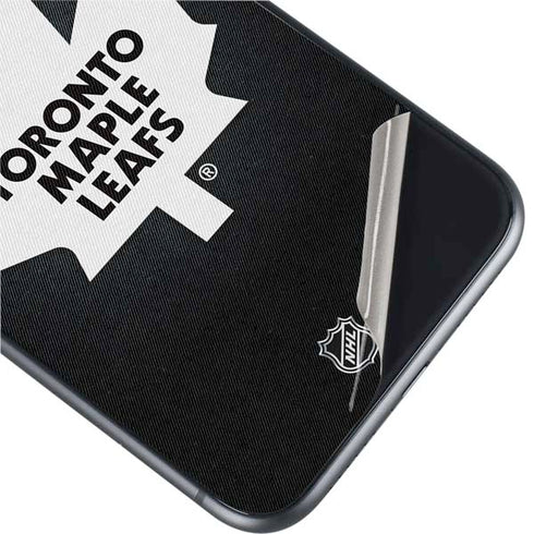 NHL Toronto Maple Leafs Black Background iPhone 11 Skin