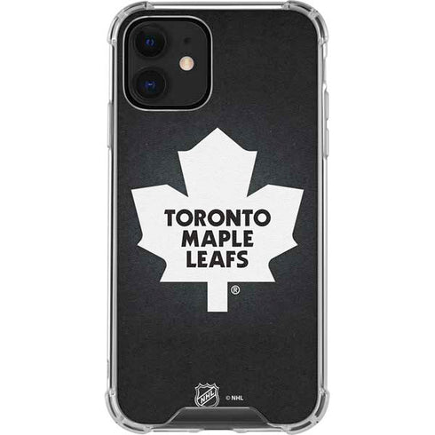 NHL Toronto Maple Leafs Black Background iPhone 12 Clear Case