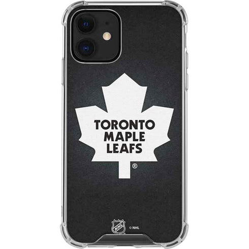 NHL Toronto Maple Leafs Black Background iPhone 12 Mini Clear Case