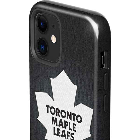 NHL Toronto Maple Leafs Black Background iPhone 12 Mini Impact Case
