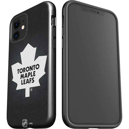NHL Toronto Maple Leafs Black Background iPhone 12 Mini Impact Case