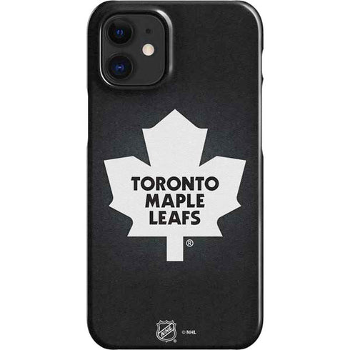 NHL Toronto Maple Leafs Black Background iPhone 12 Mini Lite Case