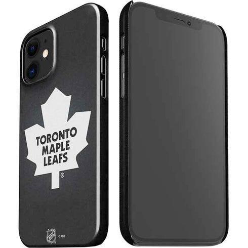NHL Toronto Maple Leafs Black Background iPhone 12 Mini Lite Case