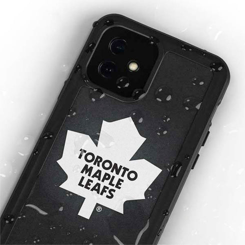 NHL Toronto Maple Leafs Black Background iPhone 12 Mini Waterproof Case