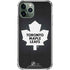 NHL Toronto Maple Leafs Black Background iPhone 12 Pro Clear Case