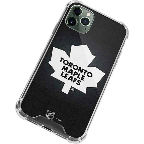 NHL Toronto Maple Leafs Black Background iPhone 12 Pro Clear Case