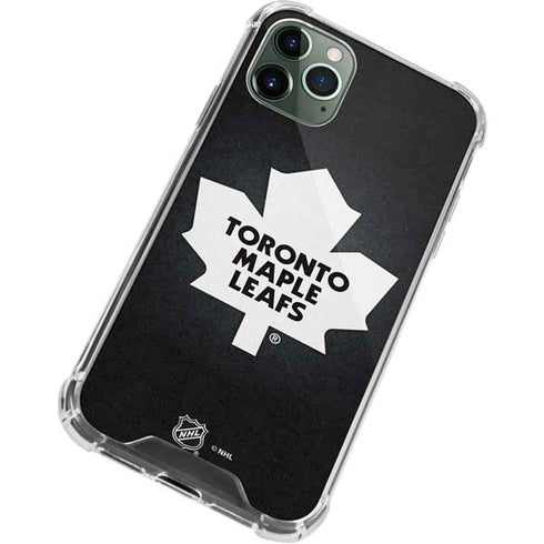 NHL Toronto Maple Leafs Black Background iPhone 12 Pro Max Clear Case