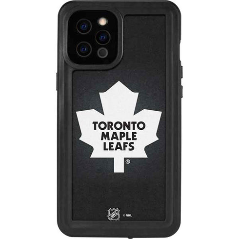 NHL Toronto Maple Leafs Black Background iPhone 12 Pro Max Waterproof Case