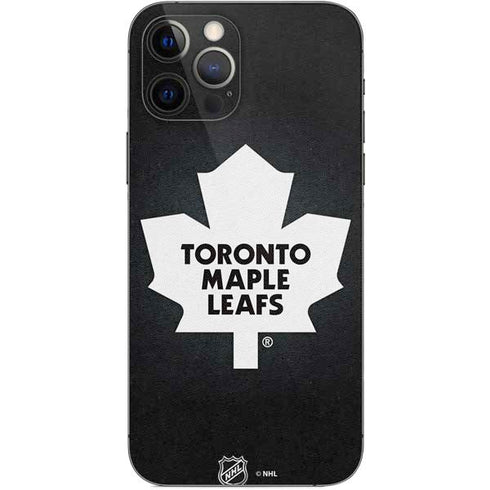 NHL Toronto Maple Leafs Black Background iPhone 12 Pro Skin