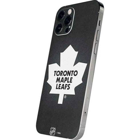 NHL Toronto Maple Leafs Black Background iPhone 12 Pro Skin
