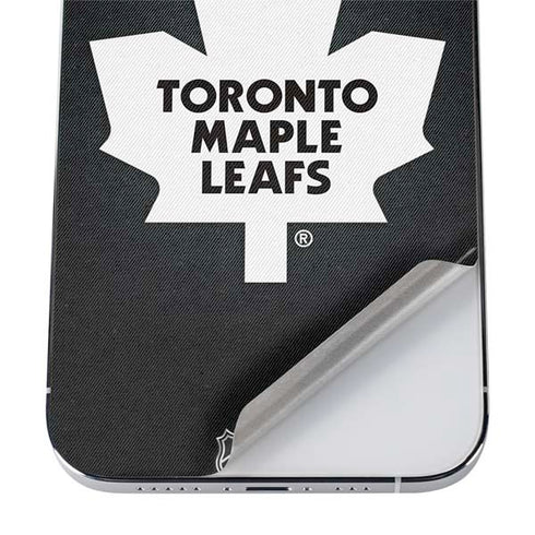 NHL Toronto Maple Leafs Black Background iPhone 12 Pro Skin