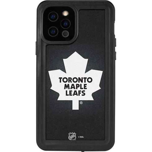 NHL Toronto Maple Leafs Black Background iPhone 12 Pro Waterproof Case