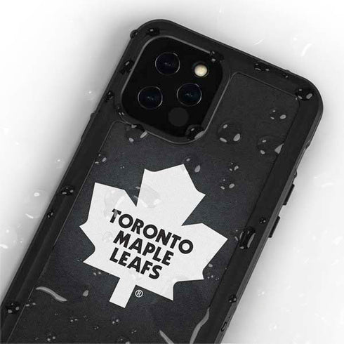 NHL Toronto Maple Leafs Black Background iPhone 12 Pro Waterproof Case