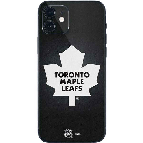 NHL Toronto Maple Leafs Black Background iPhone 12 Skin