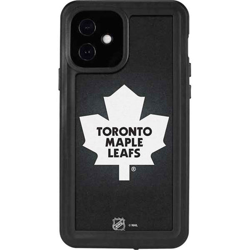 NHL Toronto Maple Leafs Black Background iPhone 12 Waterproof Case