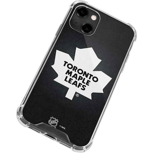 NHL Toronto Maple Leafs Black Background iPhone 13 Clear Case