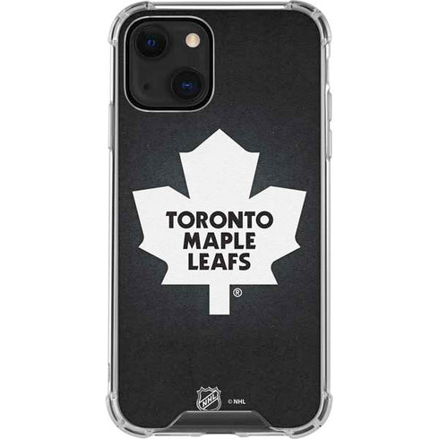 NHL Toronto Maple Leafs Black Background iPhone 13 Clear Case