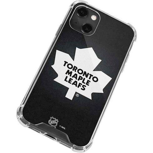 NHL Toronto Maple Leafs Black Background iPhone 13 Mini Clear Case