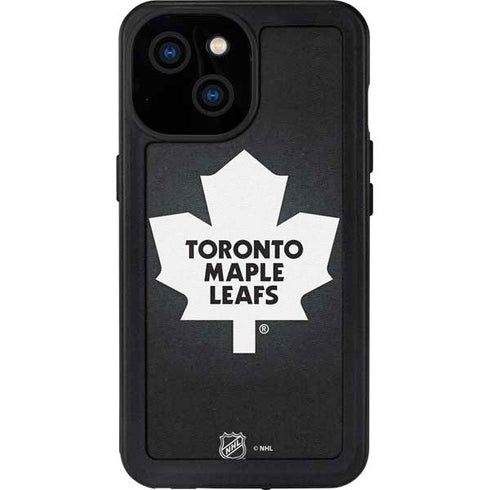 NHL Toronto Maple Leafs Black Background iPhone 13 Mini Waterproof Case