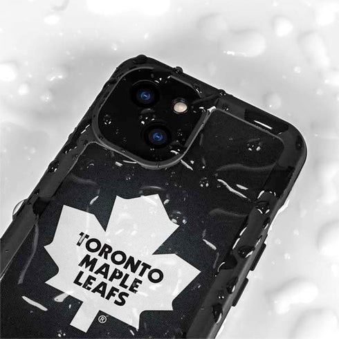 NHL Toronto Maple Leafs Black Background iPhone 13 Mini Waterproof Case