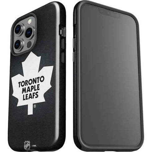 NHL Toronto Maple Leafs Black Background iPhone 13 Pro Impact Case