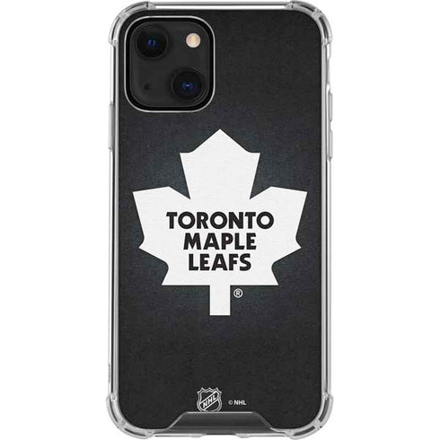 NHL Toronto Maple Leafs Black Background iPhone 14 Clear Case