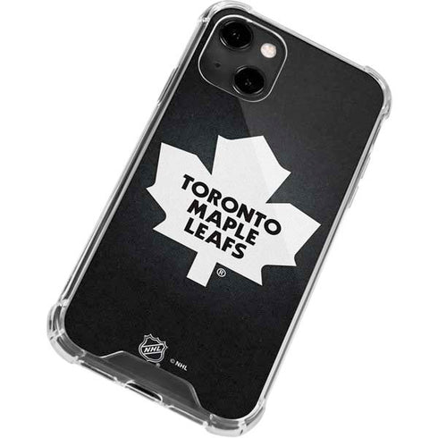 NHL Toronto Maple Leafs Black Background iPhone 14 Clear Case