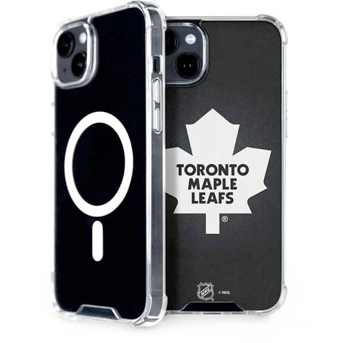 NHL Toronto Maple Leafs Black Background iPhone 15 MagSafe Case