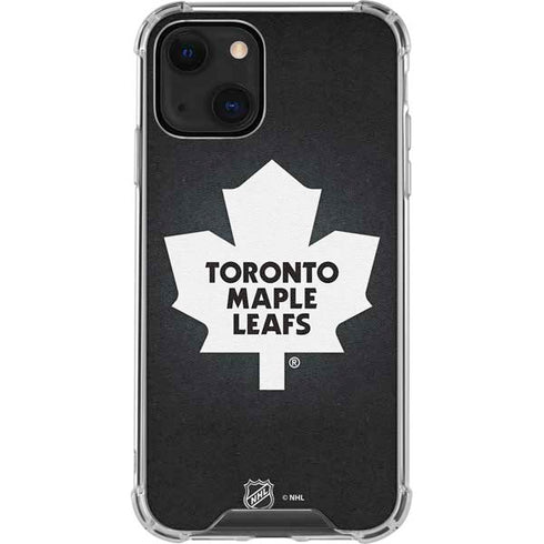 NHL Toronto Maple Leafs Black Background iPhone 14 Plus Clear Case