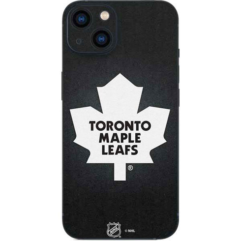 NHL Toronto Maple Leafs Black Background iPhone 15 Plus Skin