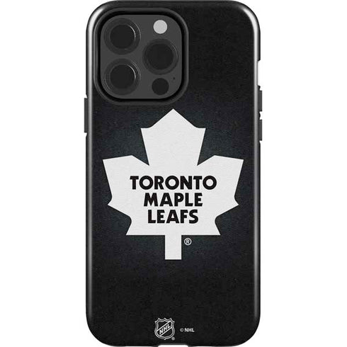 NHL Toronto Maple Leafs Black Background iPhone 14 Pro Impact Case