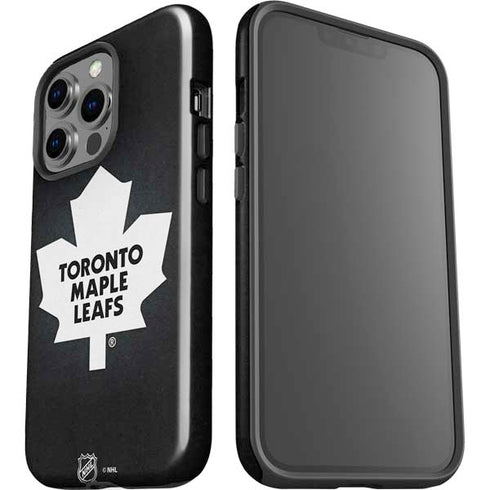 NHL Toronto Maple Leafs Black Background iPhone 14 Pro Impact Case