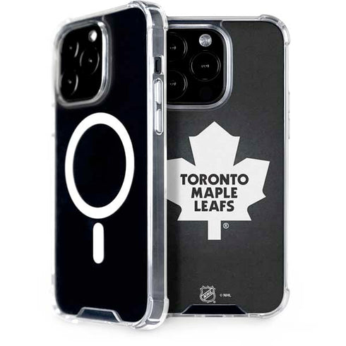 NHL Toronto Maple Leafs Black Background iPhone 14 Pro MagSafe Case