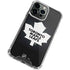 NHL Toronto Maple Leafs Black Background iPhone 14 Pro Max Clear Case