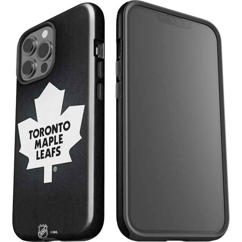 NHL Toronto Maple Leafs Black Background iPhone 14 Pro Max Impact Case