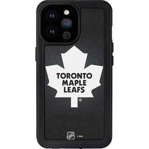 NHL Toronto Maple Leafs Black Background iPhone 14 Pro Max Waterproof Case