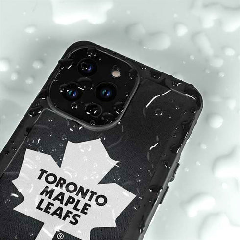 NHL Toronto Maple Leafs Black Background iPhone 14 Pro Max Waterproof Case