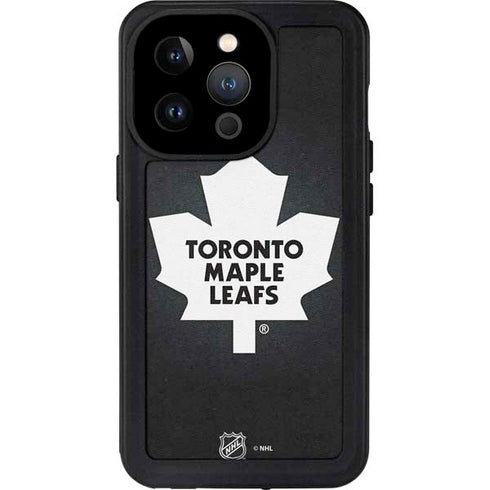 NHL Toronto Maple Leafs Black Background iPhone 14 Pro Waterproof Case